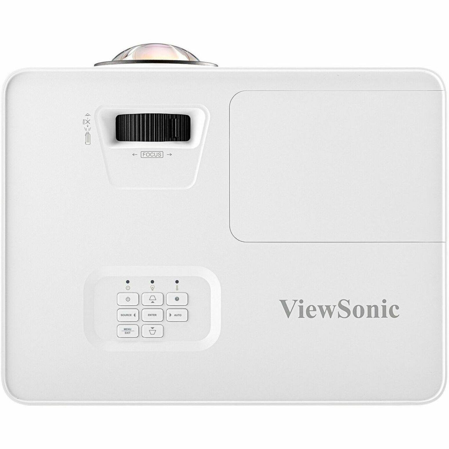 Alt View 10. ViewSonic - PS502X 4,000 ANSI Lumens XGA Short Throw Business and Education Projector - White.