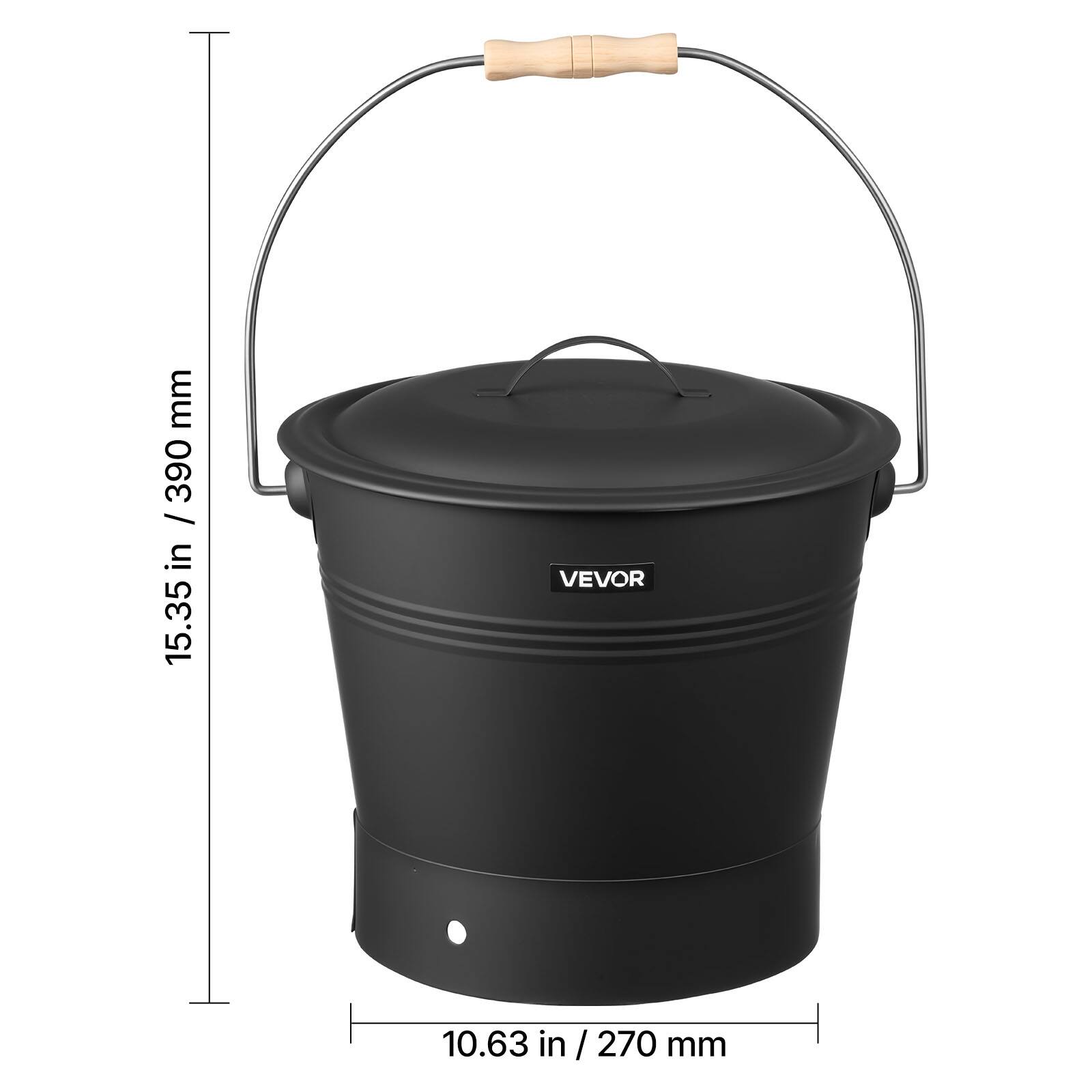 Sure, here is the corrected and grouped text from the image:

- VEVOV
- 15.35 in / 390 mm
- 10.63 in / 270 mm