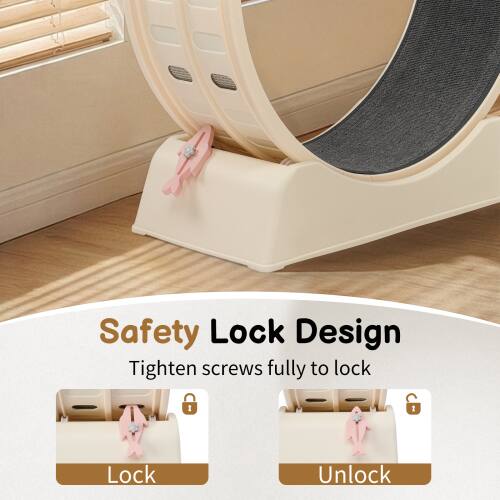 Safety Lock Design  
Tighten screws fully to lock  
Lock  
Unlock