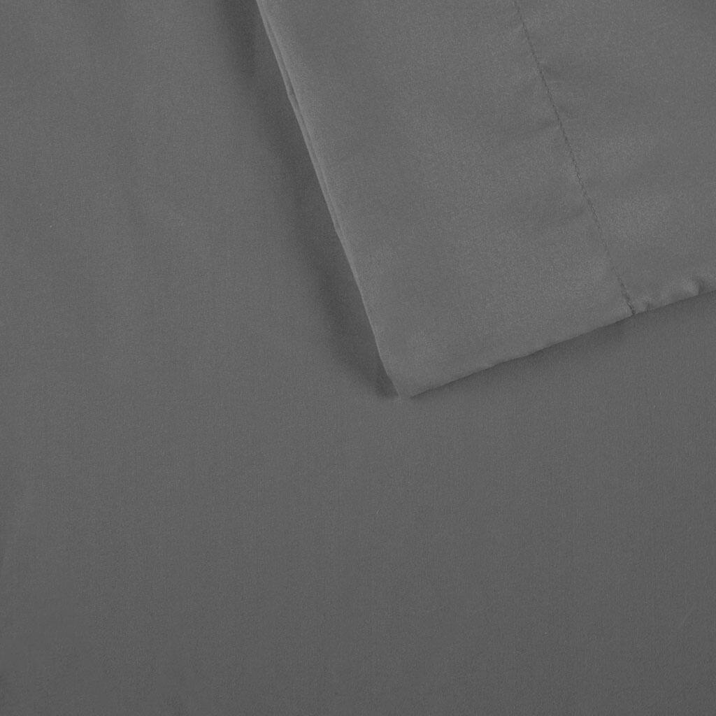 Alt View 5. Gracie Mills - Gracie Mills Ruby All-Season Microfiber Sheet Set with Side Pockets - Charcoal.
