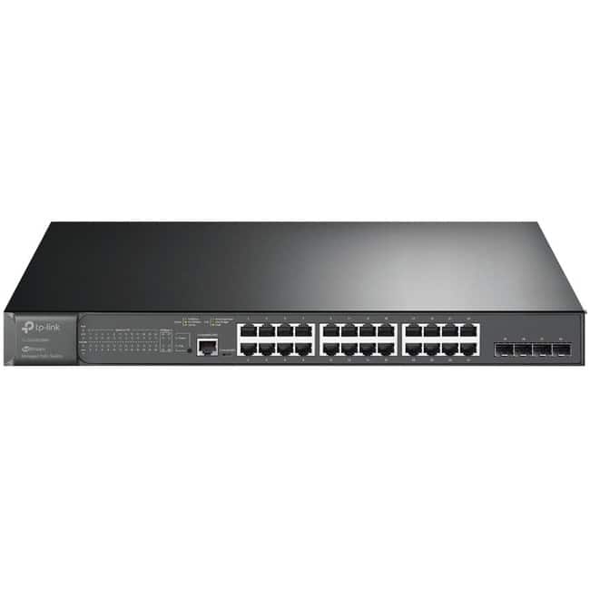 TP-Link - TL-SG3428MP - JetStream™ 28-Port Gigabit L2+ Managed Switch with 24-Port PoE+ - Limited Lifetime Warranty - Unknown