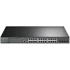 Front. TP-Link - TP-Link TL-SG3428MP - JetStream™ 28-Port Gigabit L2+ Managed Switch with 24-Port PoE+ - Limited Lifetime Warranty - Unknown.
