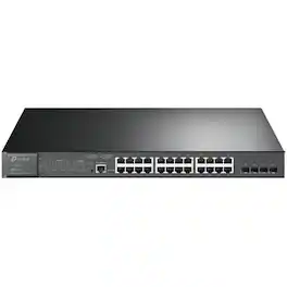TP-Link - TL-SG3428MP - JetStream™ 28-Port Gigabit L2+ Managed Switch with 24-Port PoE+ - Limited Lifetime Warranty - Unknown