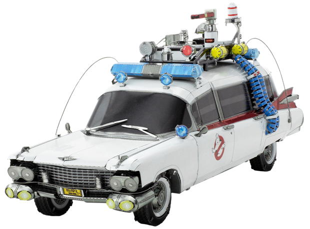 Metal Earth - Premium Series Ghostbusters Ecto-1 3D Metal Model Kit Fascinations - Silver