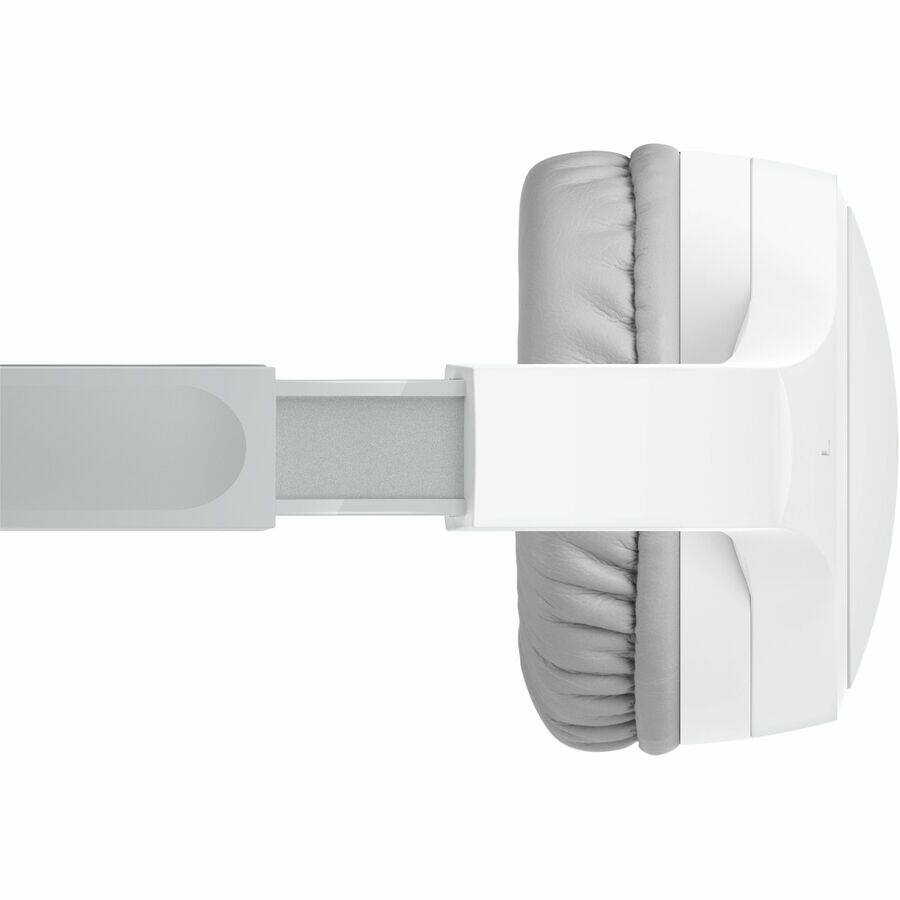 Alt View 3. Belkin - Belkin Wireless Bluetooth On-Ear Headphones for Kids w/ Mic - 85dB Limit - w/ USB-C Cable - Headset - White - Stereo - White.