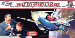 PopMarket - Willy Ley - 1:193 Scale Model Kit - Orbital Rocket with Landing Gar & 5 Figures - COLLECTIBLES - Multicolor