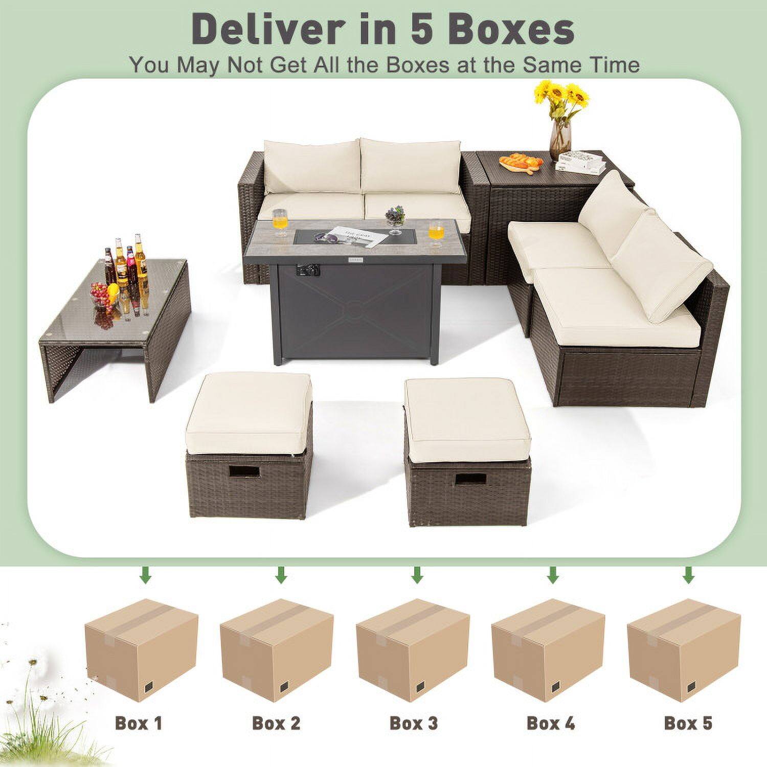 Deliver in 5 Boxes  
You May Not Get All the Boxes at the Same Time  

Box 1  
Box 2  
Box 3  
Box 4  
Box 5