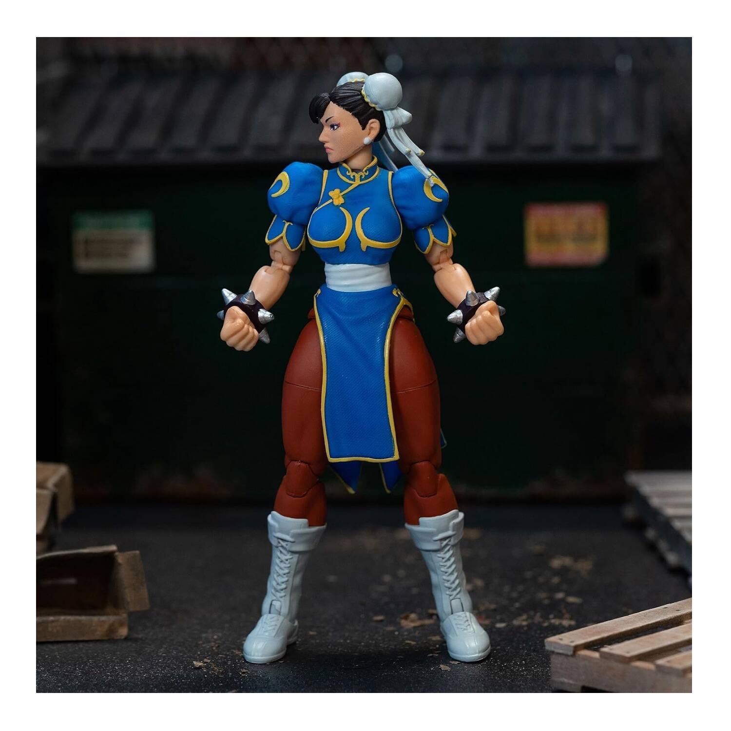Back. Jada Toys - Jada Toys - Street Fighter II Chun Li 6-in Articulated Collectible Action Figure - Multicolor.