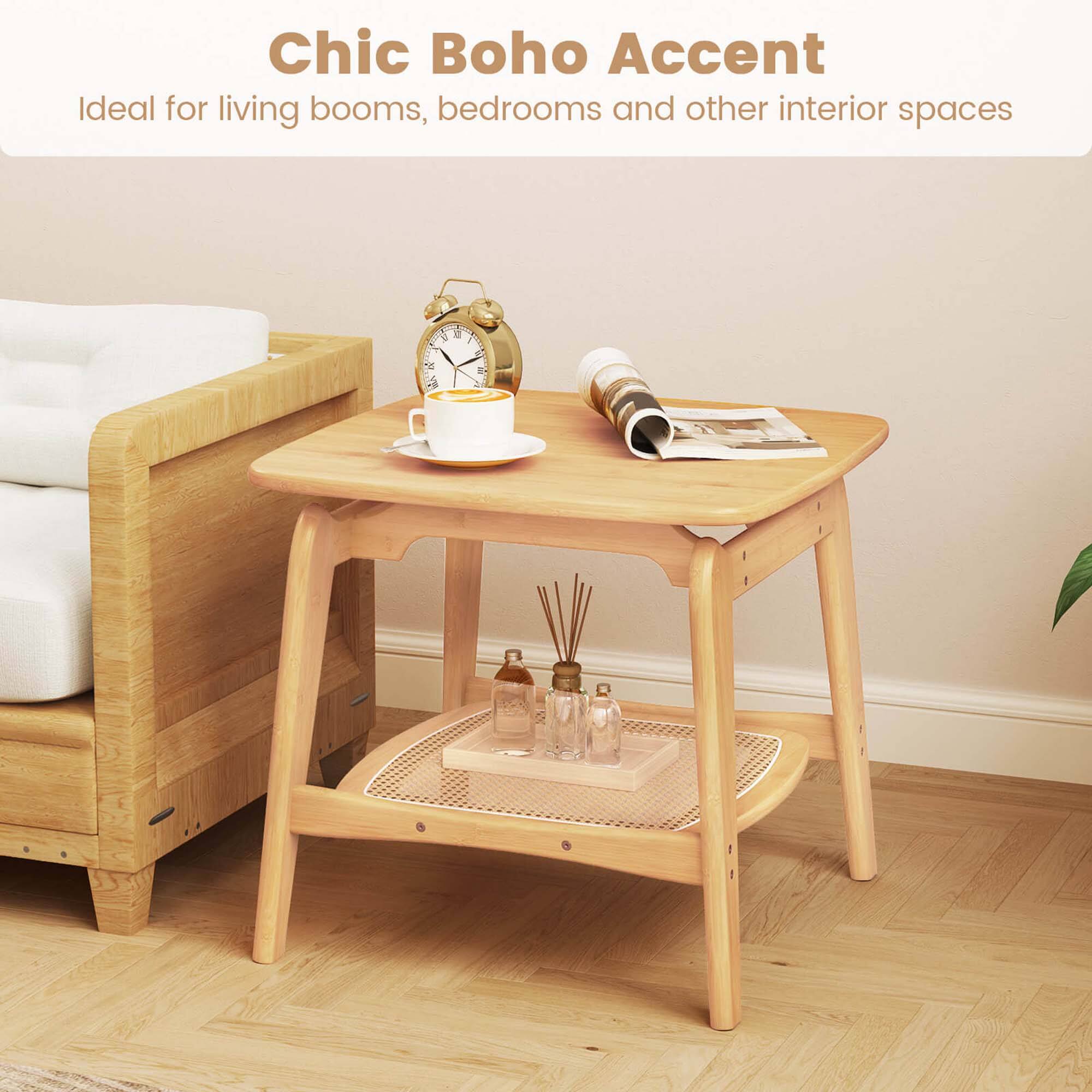 Chic Boho Accent is ideal for living rooms, bedrooms, and other interior spaces.