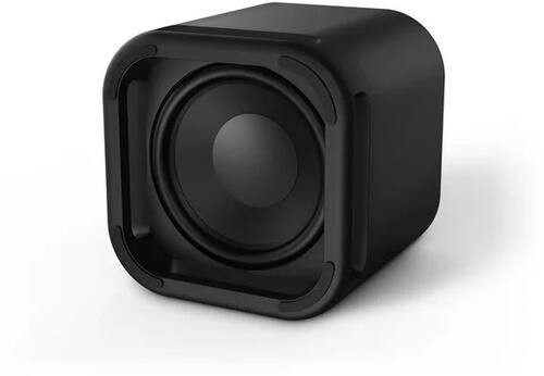 Left. Onn - Roku Wireless Subwoofer - Black.