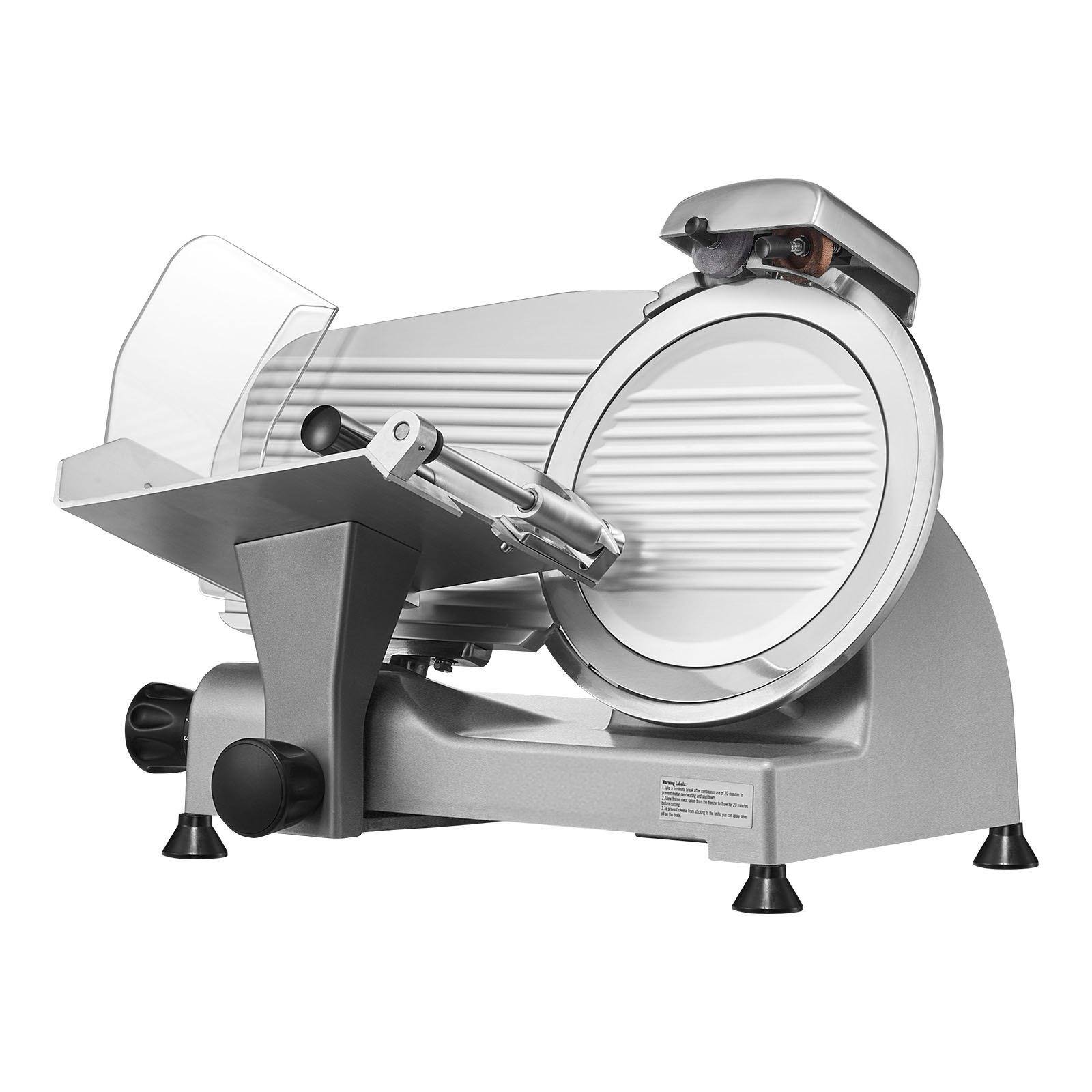 Alt View 9. Glintex - 10 Inch Meat Slicer 340W Built-in Sharpener Stainless Blade Adjustable Cutters & Slicers for Meat Cheese.