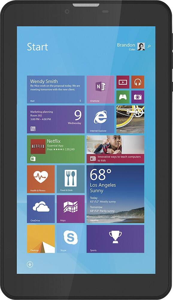 Front. Trio - Pro 7 Elite - 7" - 16GB - Black.