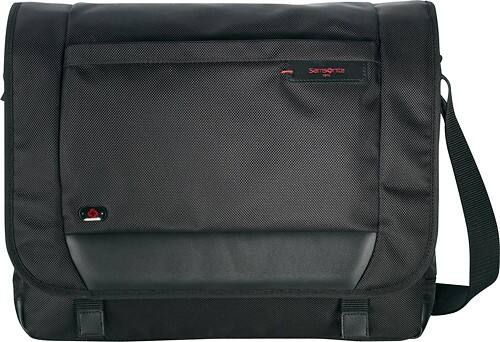 Front Standard. Samsonite - Xenon Messenger Laptop Case - Black.