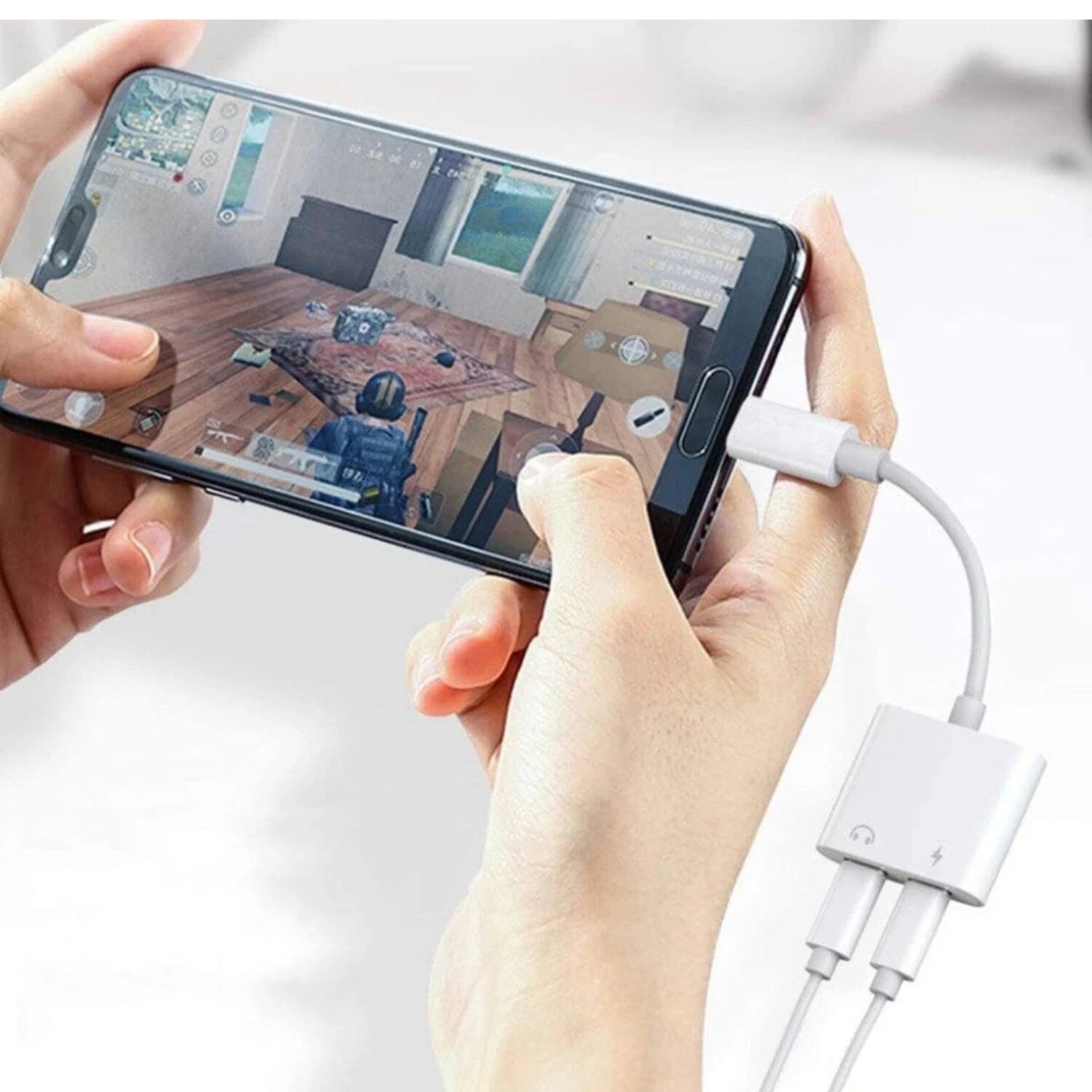 Left. Home Collection - 2-in-1 USB Type-C to 3.5mm AUX Audio & Charging Adapter Cable.