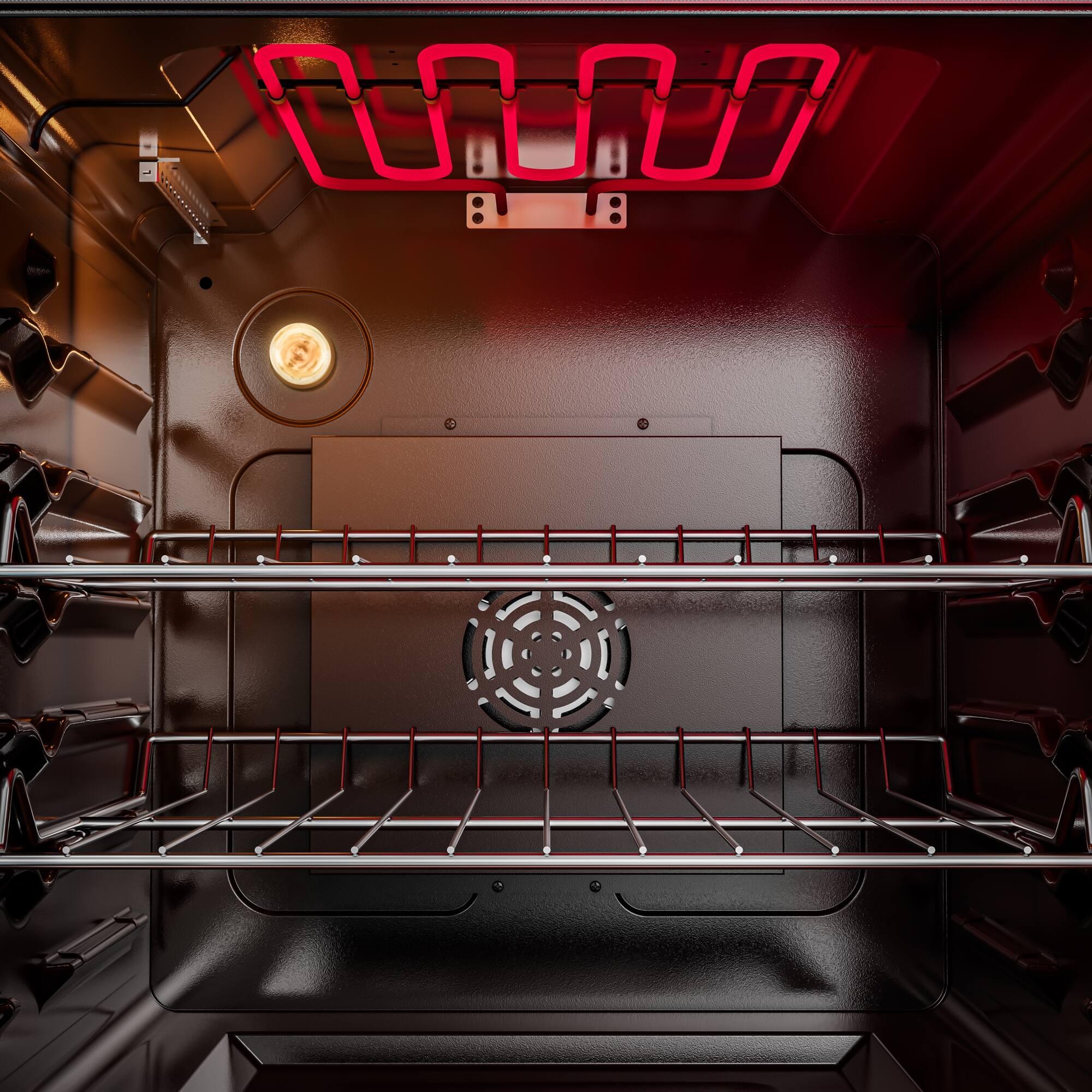 Alt View 5. Koolmore - 24 in. 4-Burner Electric Glass Top Slide-In Oven Range, 240V in Stainless Steel (KM-SER24-SS) - Stainless Steel.