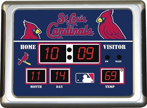 st louis cardinals neon clock