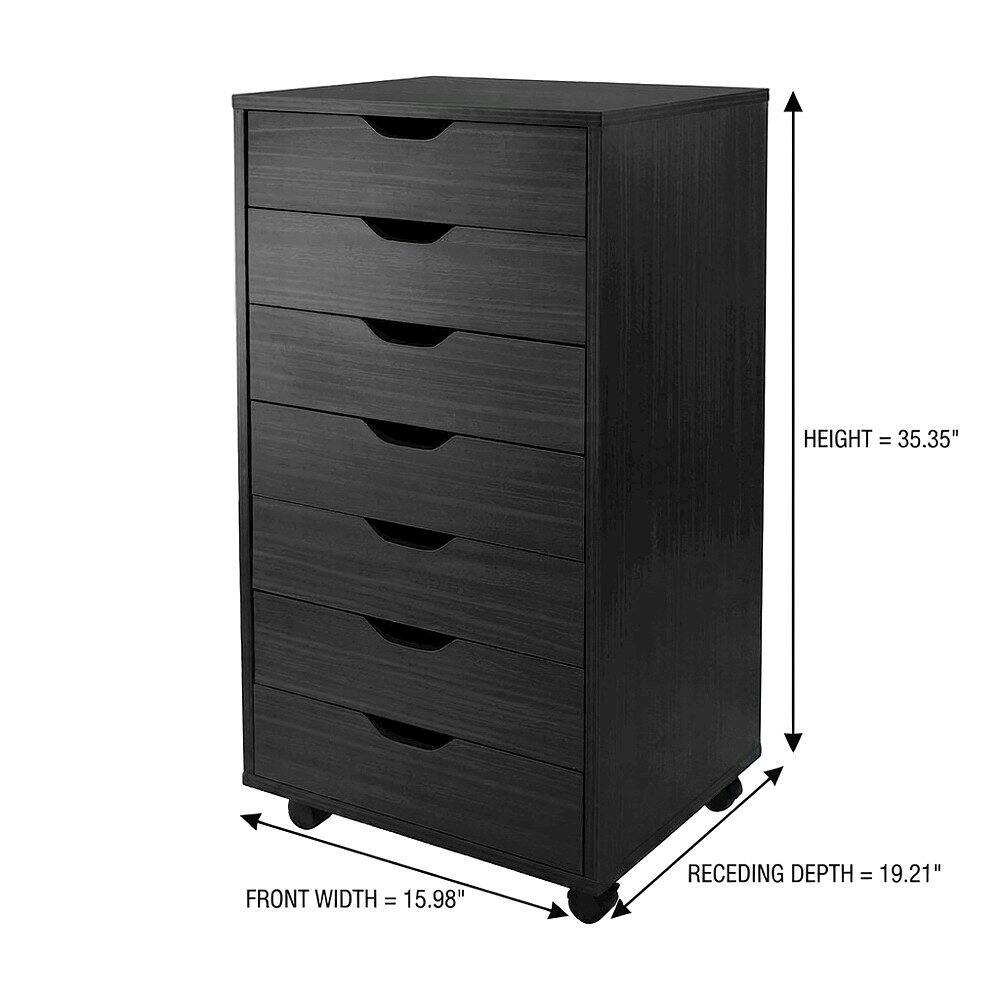 HEIGHT = 35.35"  
FRONT WIDTH = 15.98"  
RECEDING DEPTH = 19.21"