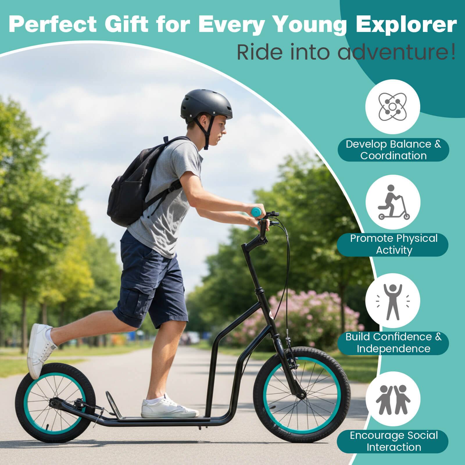 Perfect Gift for Every Young Explorer  
Ride into adventure!

- Develop Balance & Coordination
- Promote Physical Activity
- Build Confidence & Independence
- Encourage Social Interaction