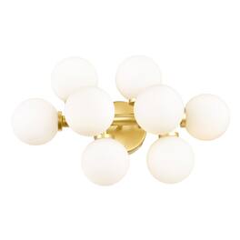 CWI Lighting - Arya 8 Light Wall Sconce With Finish - Satin Gold