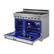 Alt View 1. Thor Kitchen - 48 in. Wide 7 Burner 7.6 Cu Ft. Freestanding Double Oven Gas Range with Infrared Broiler - Stainless Steel.