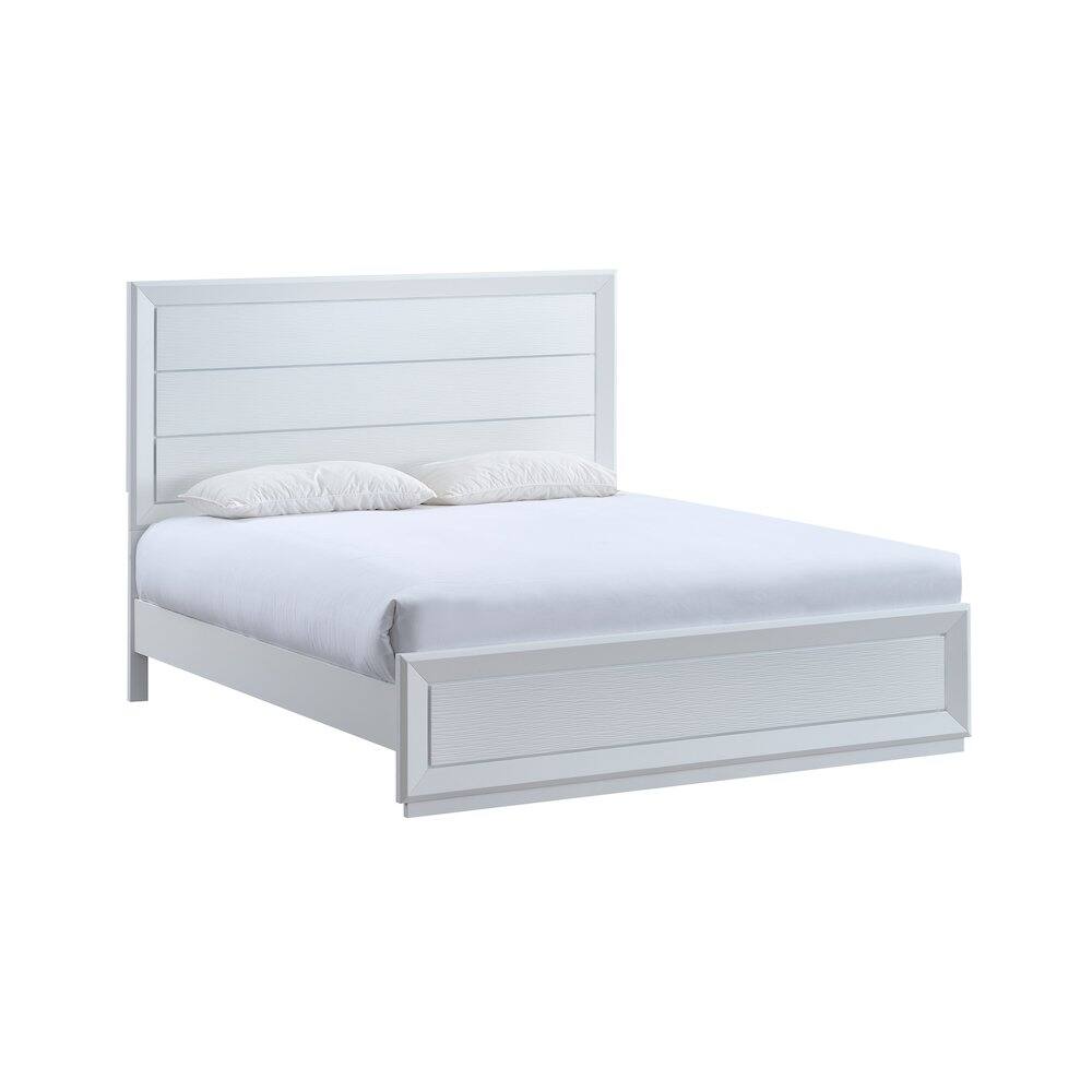 Angle. Glory Furniture - Mars Queen Bed - White.