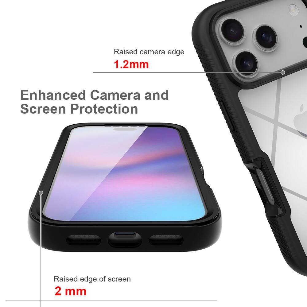 Raised camera edge 1.2mm  
Enhanced Camera and Screen Protection  
Raised edge of screen 2 mm