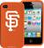 Front Standard. Tribeca - San Francisco Giants Case for Apple® iPhone® 4 - Orange.