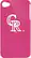 Front Standard. Tribeca - Colorado Rockies Hard Shell Case for Apple® iPhone® 4 - Pink.