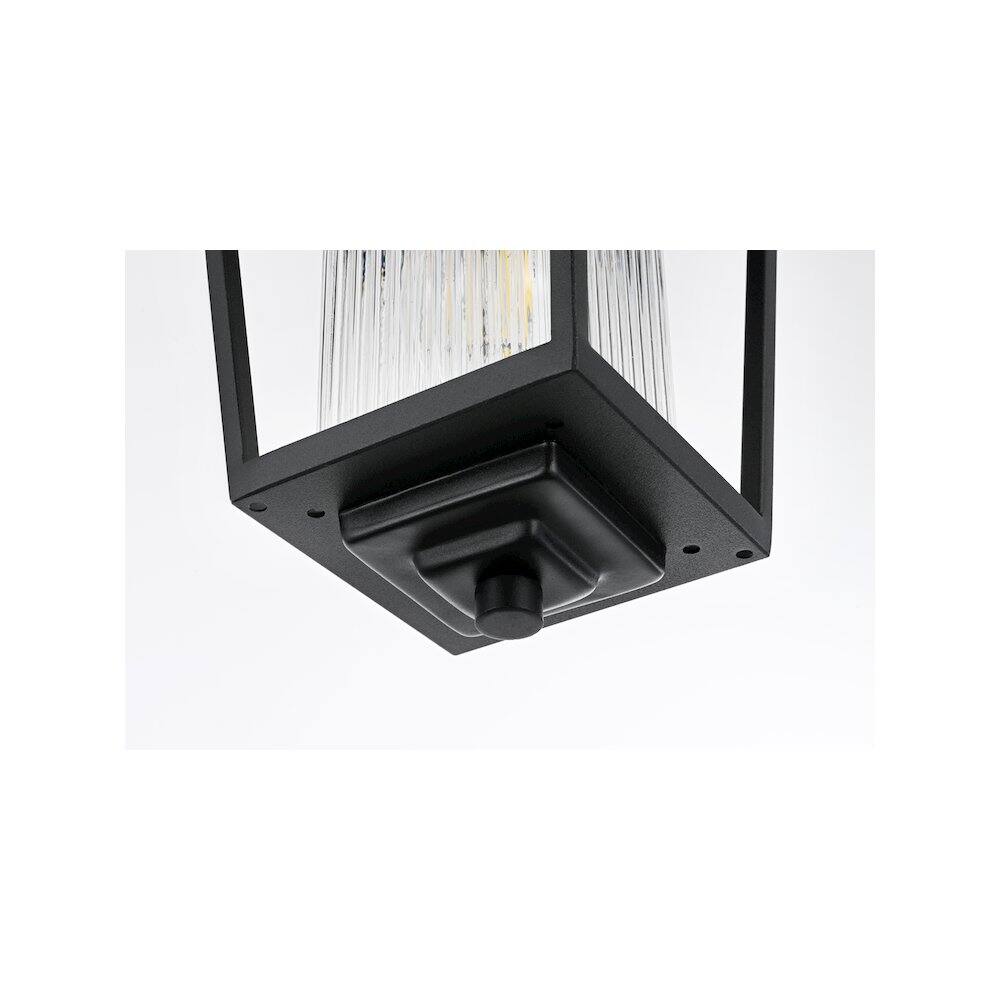 Alt View 1. Elegant Lighting - York 7 inch Outdoor Pendant in Black - Black.