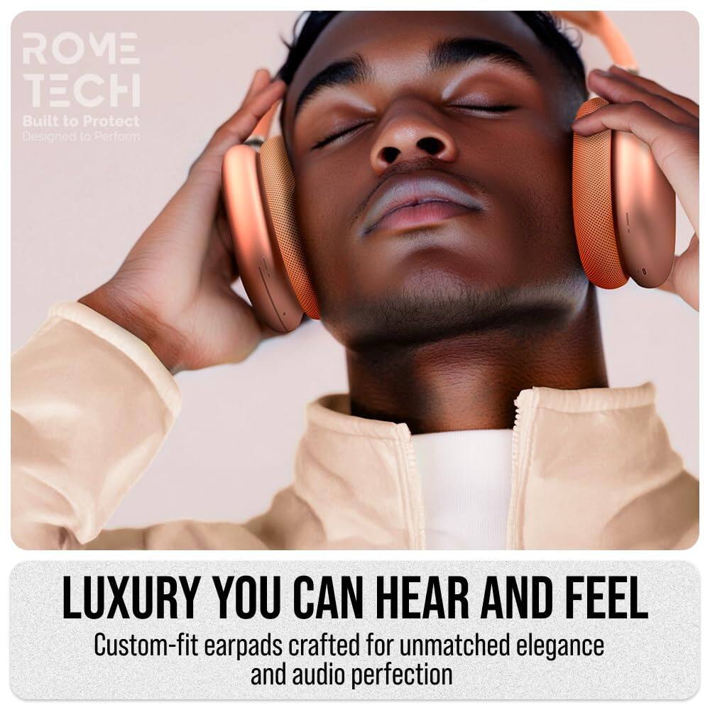 ROME TECH  
Built to Protect  
Designed to Perform  

LUXURY YOU CAN HEAR AND FEEL  
Custom-fit earpads crafted for unmatched elegance and audio perfection