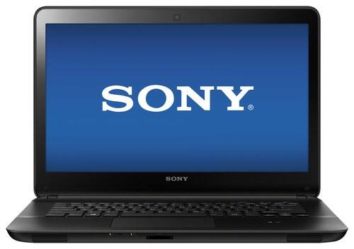 Front Standard. Sony - VAIO Fit E 14" Laptop - 4GB Memory - 500GB Hard Drive - Black.