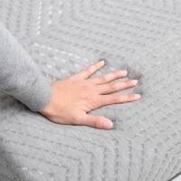 Back. Vipbear - Vipbear 3" Single Tri Fold Memory Foam Mattress Foldable Bed Mattress with Washable Cover Portable Mattress Topper - Gray.