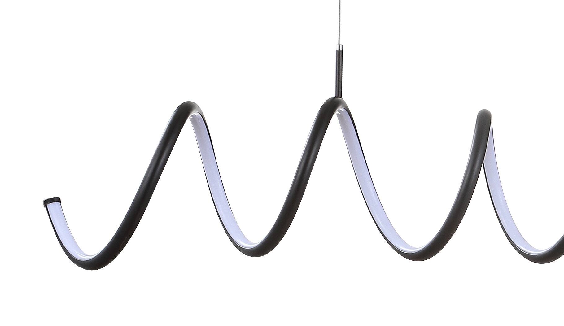 Alt View 4. Jonathan Y - Ali 31" Dimmable Adjustable Integrated LED Metal Linear Pendant, Black - Black.