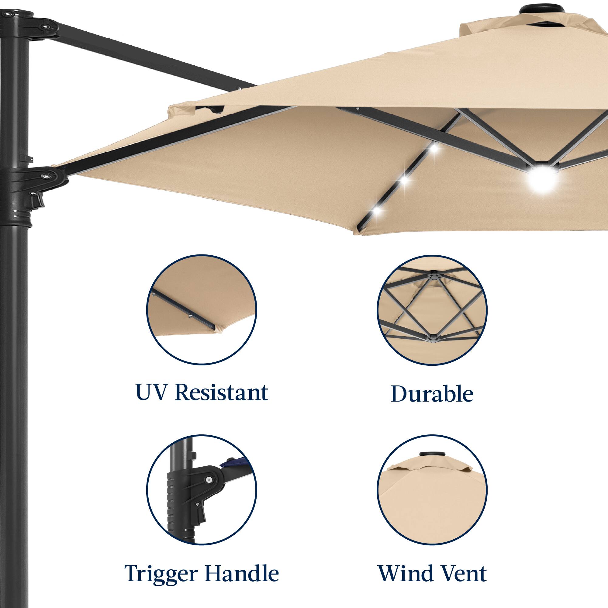 UV Resistant, Durable, Trigger Handle, Wind Vent