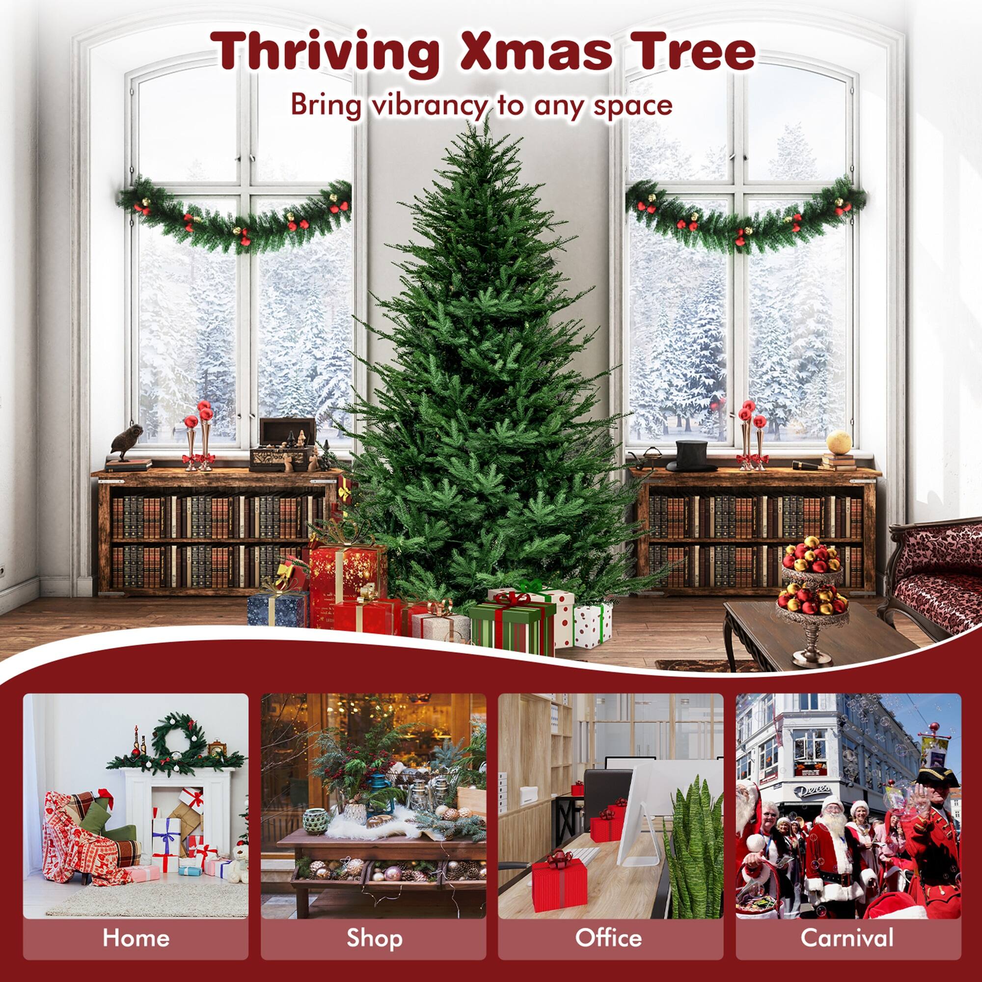 Thriving Xmas Tree: Bring Vibrancy to Any Space

Home:
- A cozy living room with a Christmas tree and presents.
- A festive dining table with a Christmas tree and decorations.
- A warm and inviting kitchen with a Christmas tree and presents.

Shop:
- A beautifully decorated store with a Christmas tree and presents.
- A festive display of gifts and decorations in a store.
- A store with a Christmas tree and presents, creating a holiday atmosphere.

Office:
- An office with a Christmas tree and presents, creating a festive work environment.
- A well-decorated office with a Christmas tree and presents, promoting a positive atmosphere.
- An office with a Christmas tree and presents, enhancing the holiday spirit among coworkers.

Carnival:
- A lively carnival with a Christmas tree and presents, adding to the festive atmosphere.
- A carnival with a Christmas tree and presents, creating a memorable experience for visitors.
- A carnival with a Christmas tree and presents, showcasing the holiday spirit in a fun and engaging setting.