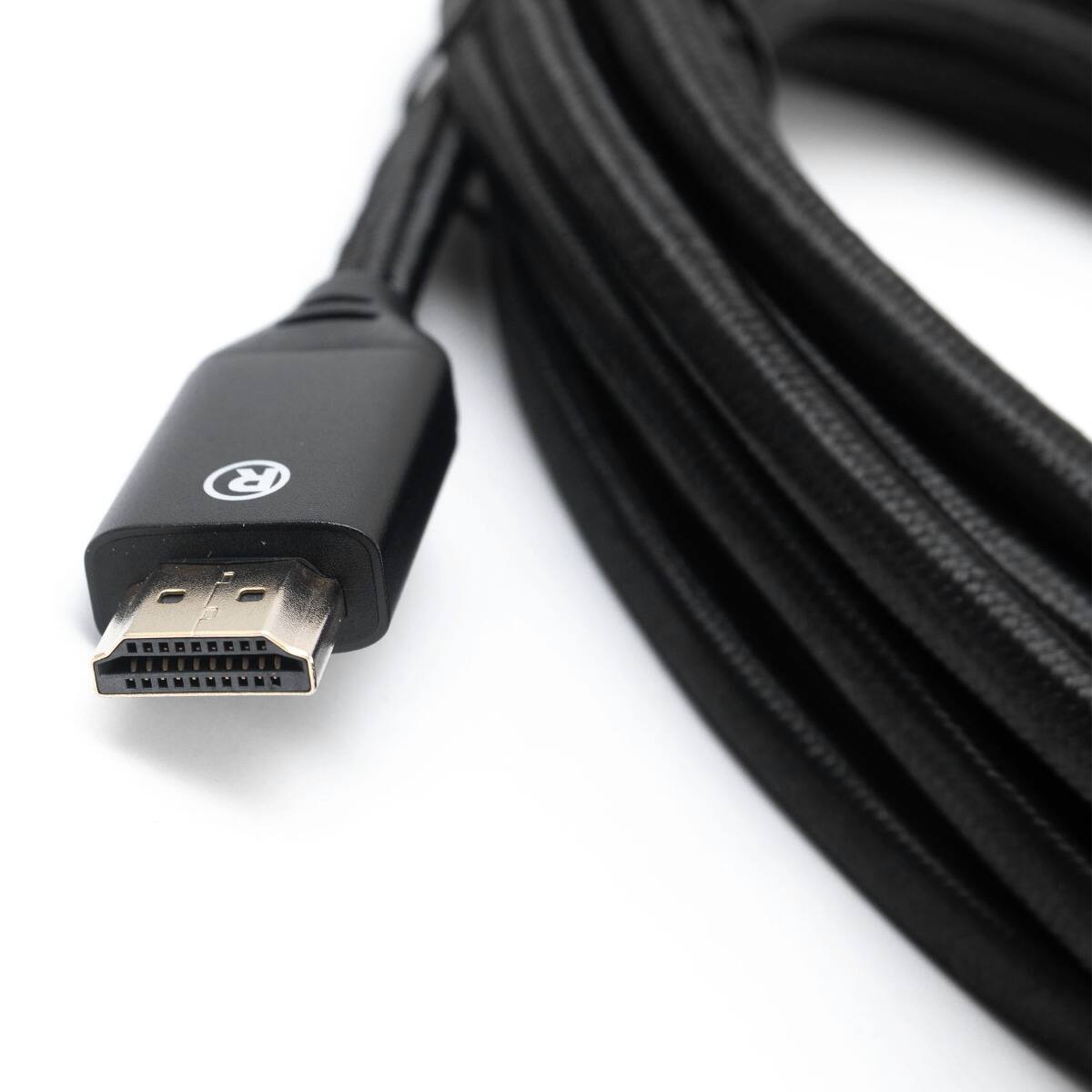 Back. RadioShack - HDMI 2.0 High Speed 4K60 Round Cable - 20 Feet - Black.