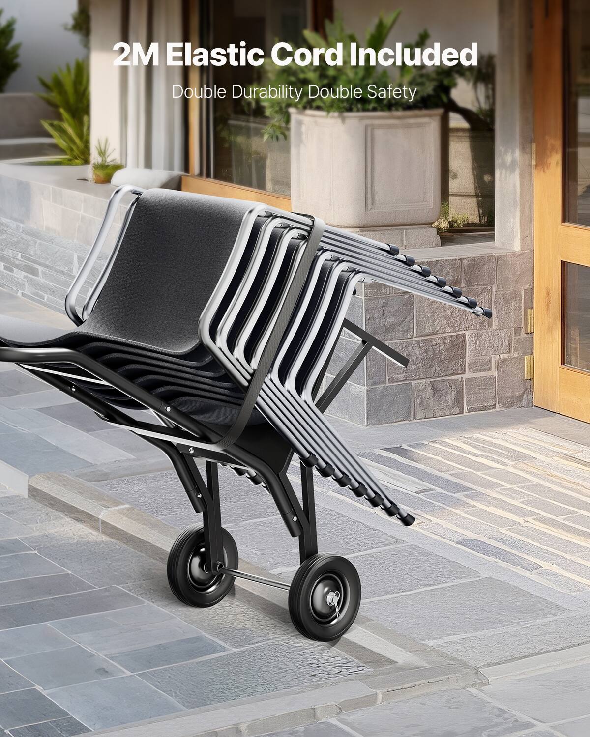 2M Elastic Cord Included
Double Durability Double Safety