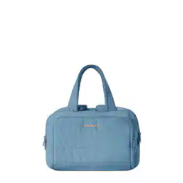 Bagsmart - Large Capacity Toiletry Bag, Multi-Compartment Cosmetic Organizer with Wet Pocket for Travel & Daily Use - Blue