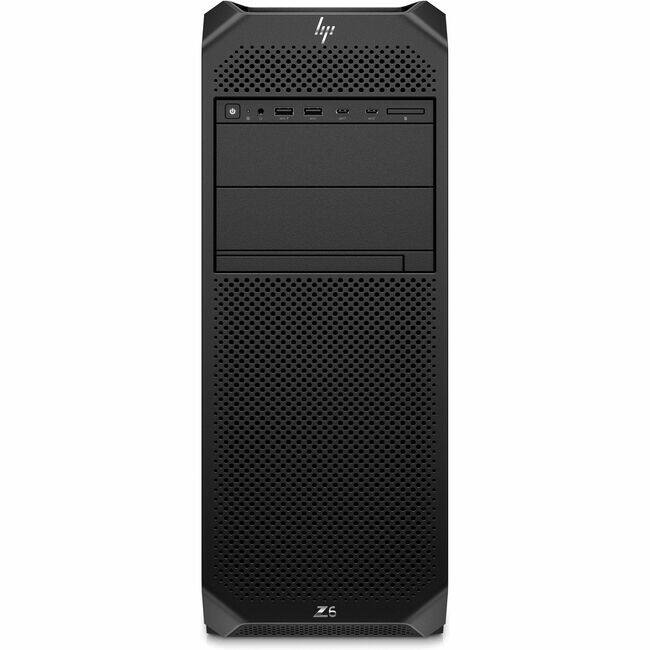 Front. HP - HP Z6 G5 Workstation - 1 x Intel Xeon w5-3535X - 16 GB - 512 GB SSD - Tower - Black - Smart Buy - Intel W790 Chip - Black.