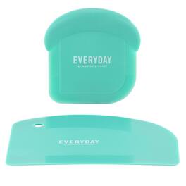 Martha Stewart - Everyday Drexler 2 Piece Polypropylene Scraper Set in Turquoise - Blue