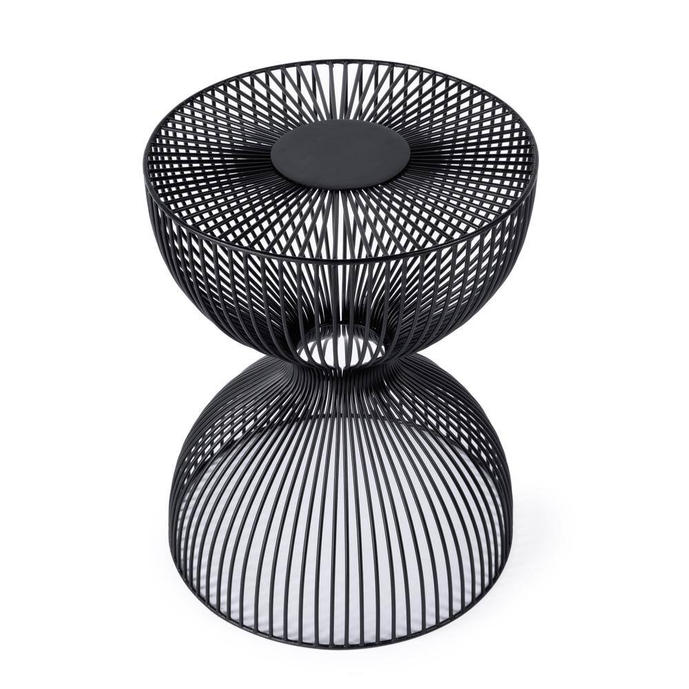 Back. Butler Specialty - Nicola Outdoor Metal Side Table - Black.