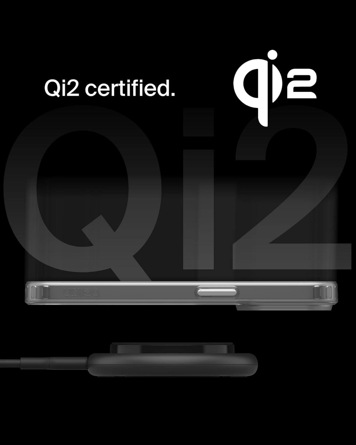 Qi2 certified.  
Qi2