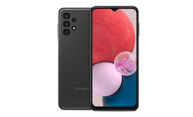 Front. Boost Mobile - Boost Mobile Samsung A13 LTE - Black.