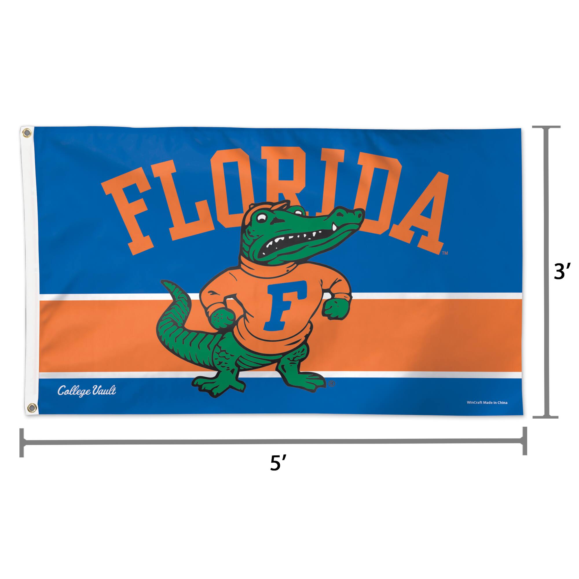 FLORIDA  
College Vault  
3' x 5'  
Wincraft Made in China