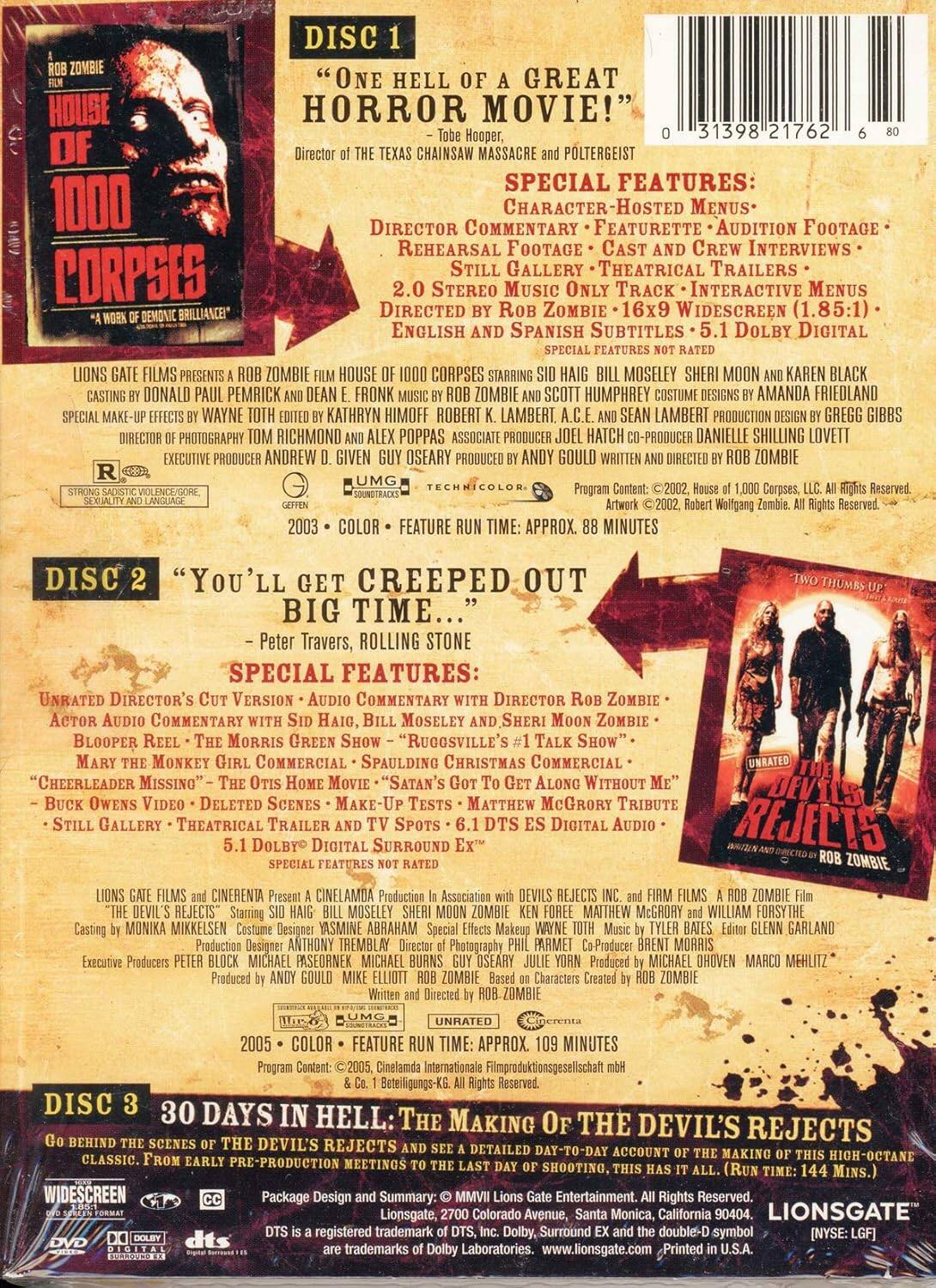 Alt View 1. Rob Zombie Boxset   - DVD.