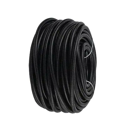 Front. Install Bay - Split Loom Tubing 100-Ft Coil 1/2" Diameter - Black.