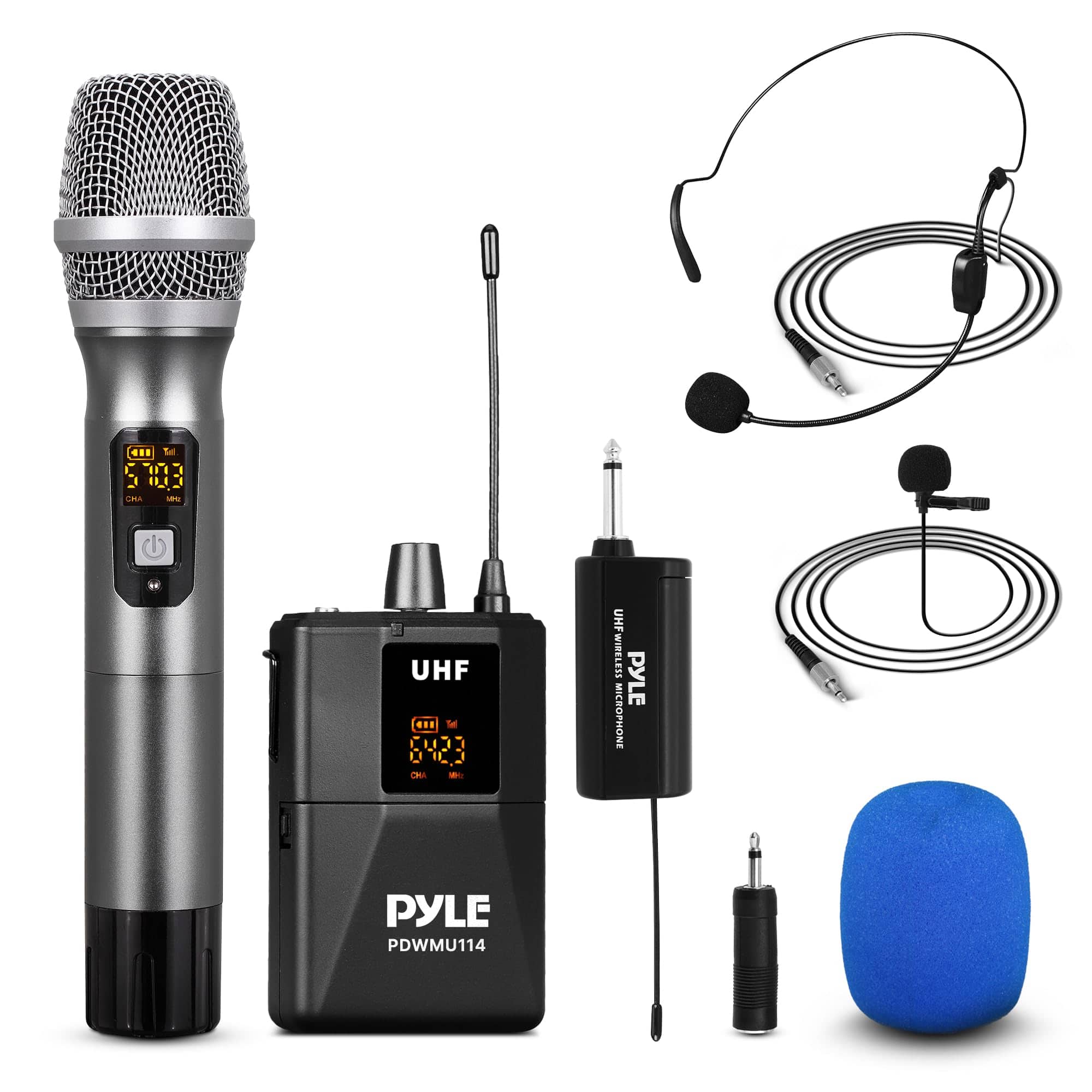 Pyle - UHF Wireless Microphone System Kit -
