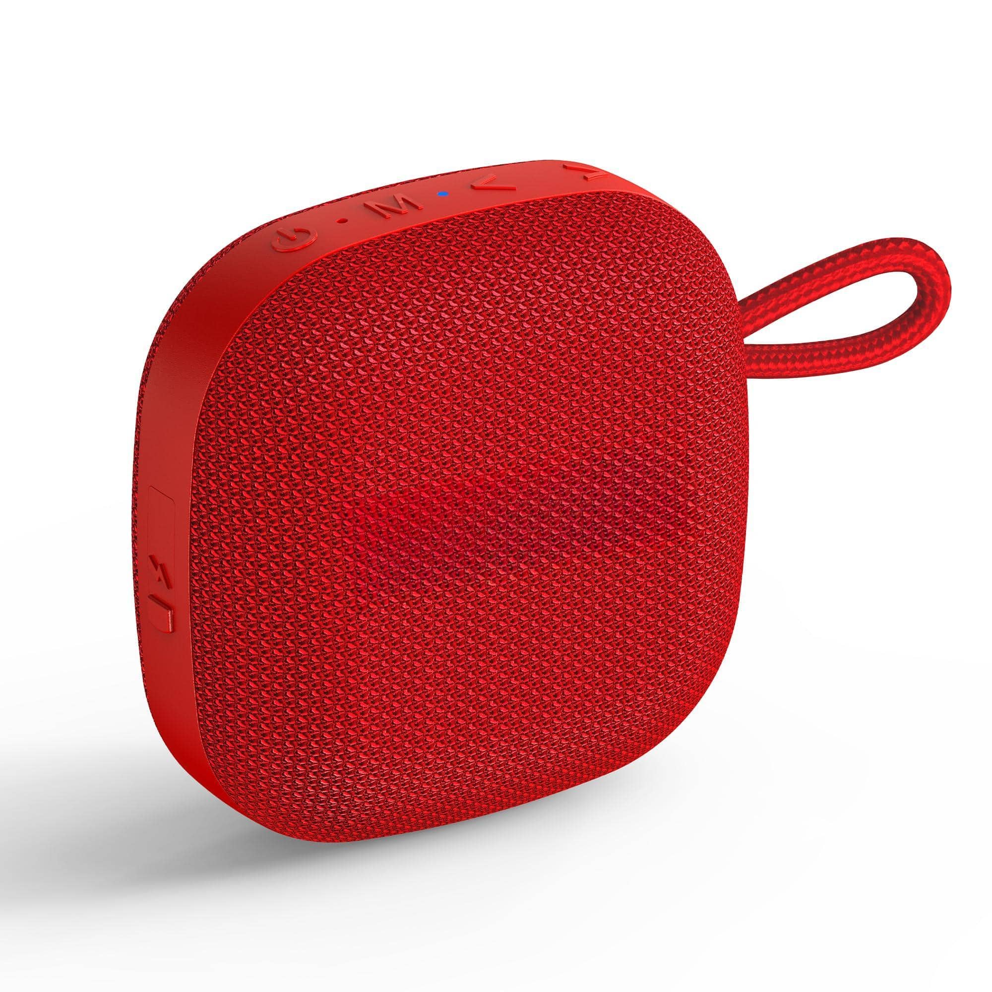 Cozy Serene - Portable Speakers Wireless Ipx7 Waterproof Mini Playtime Loud Stereo Sound Tws Built-in Microphone Small Size Portable - Red