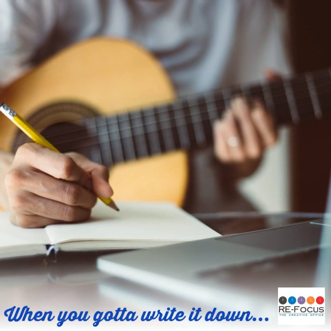 4 RE-FOCUS  
When you gotta write it down...  
THE CREATIVE OFFICE