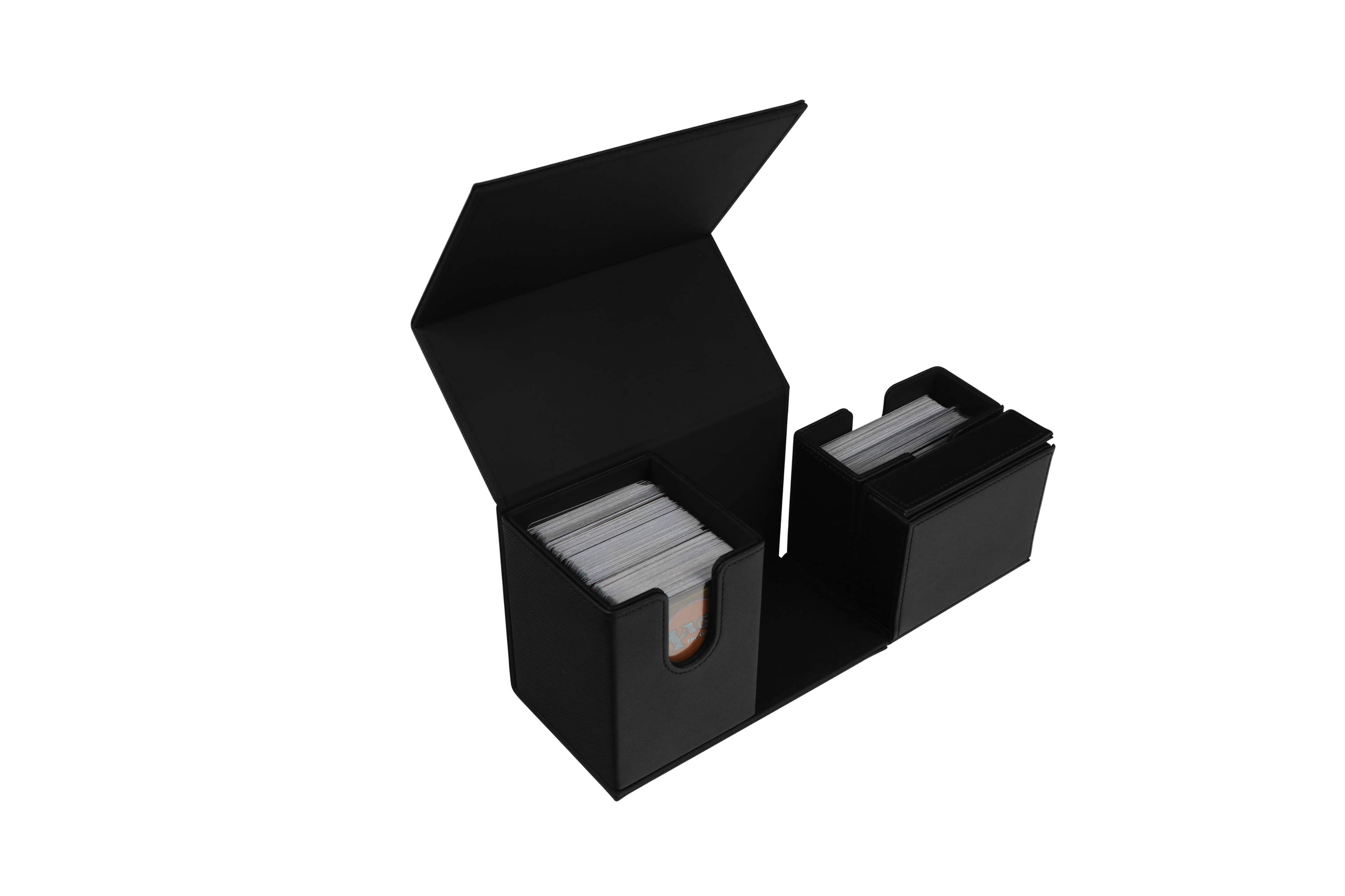 Back. Biogenik - Multi-Compartment Card Box - Black.